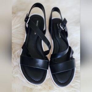 Marc Fisher Black Strappy Sandals